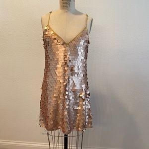 Gold Sequin Dress